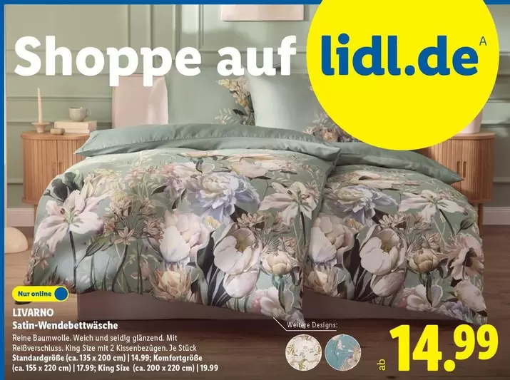 Satin-Wende-Bettwäsche