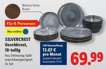 Braun - Geschirrset, 18-teilig