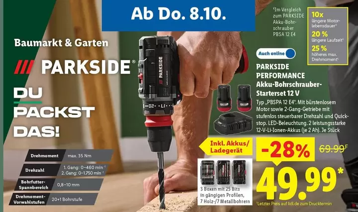 Akku-Bohrschrauber Starterset 12 V