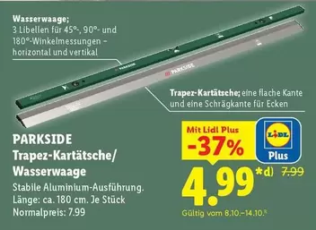 Trapez-Kartätsche/Wasserwaage