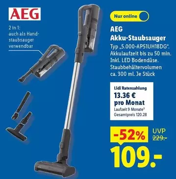 AEG - Akku-Staubsauger Typ: 5.000-AP51UH18DG