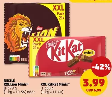 Nestlé - XXL Lion Minis or XXL KitKat Minis