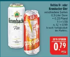 Krombacher - Veltins V+ oder Bier