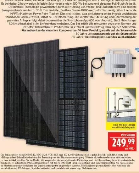 2 Hochleistungs-Solarmodule