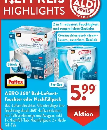 Strom - AERO 360° Bad-Luftentfeuchter oder Nachfüllpack