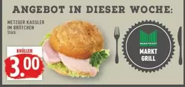 Metzger Kassler im Brötchen