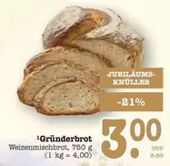 Gründerbrot Weizenmischbrot