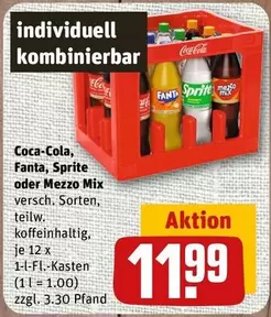 Coca Cola - Coca-Cola, Fanta, Sprite oder Mezzo Mix