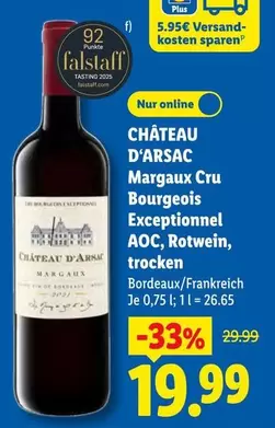 AOC - Margaux Cru Bourgeois Exceptionnel , Rotwein, trocken