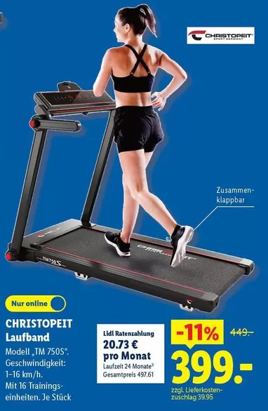 Laufband Modell TM 750S