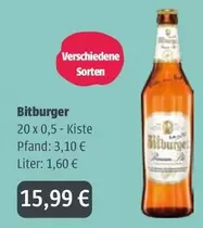 Bitburger - 20 x 0,5 - Kiste