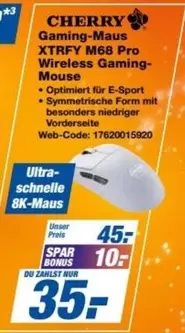 Gaming-Maus XTRFY M68 Pro Wireless Gaming-Mouse
