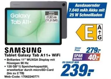 Samsung - Galaxy Tab A11+ WiFi