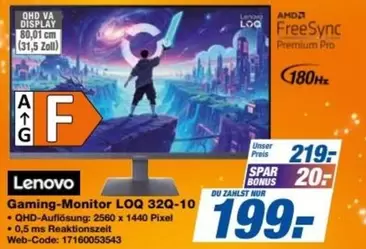 Lenovo - Gaming-Monitor LOQ 32Q-10