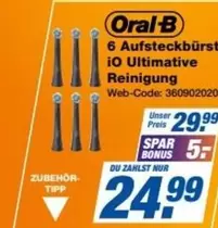 Oral B - 6 Aufsteckbürsten iO Ultimative Reinigung