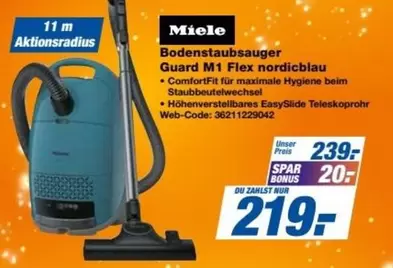 Miele - Bodenstaubsauger Guard M1 Flex nordicblau