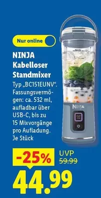 Kabelloser Standmixer Typ "BC151EUNV"