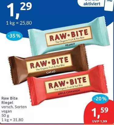 Raw Bite - Riegel