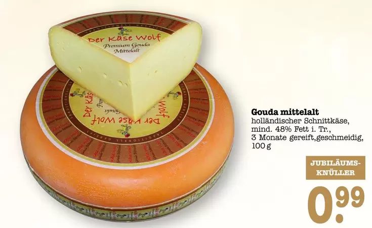 Gender - Gouda mittellalt holländischer Schnittkäse