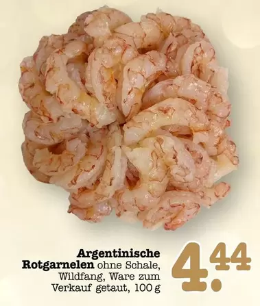 Argentinische Rotgarnelen ohne Schale