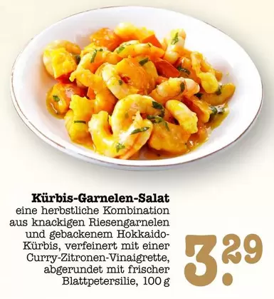 Kürbis-Garnelen-Salat