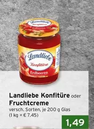 Konfitüre oder Fruchtcreme Erdbeeren