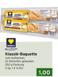Klassik-Baguette zum Aufbacken, im Steinofen gebacken