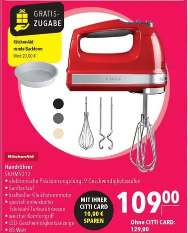 Kitchenaid - Handrührer SKHM9212