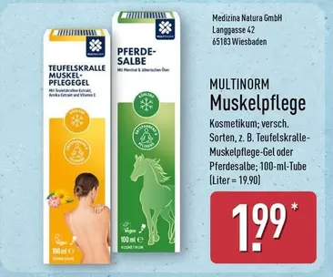 Natura - Teufelskralle Muskelpflege Gel oder Pferdesalbe