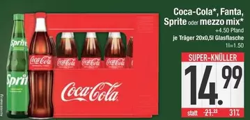 Coca Cola - Coca-Cola*, Fanta, Sprite oder mezzo mix*