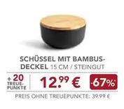 SCHÜSSEL MIT BAMBUS-DECKEL