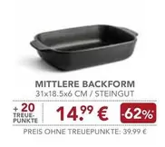 MITTLERE BACKFORM