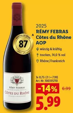RÉMY FEBRAS Côtes du Rhône AOP