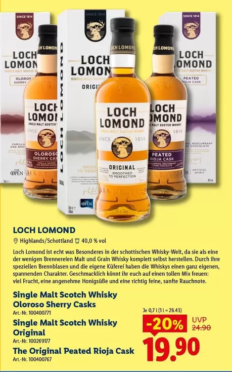 Single Malt Scotch Whisky Oloroso Sherry Casks