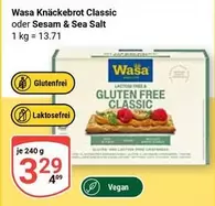 Knäckebröt Classic oder Sesam & Sea Salt