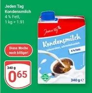 Kondensmilch 4 % Fett