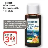 Pflanzlicher Reizhustenstiller Saft