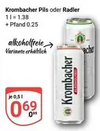 Krombacher - Pils oder Radler