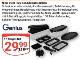 Genius - Nicer Dicer Plus-Set Jubiläumssedition