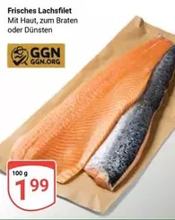 Frisches Lachsfilet