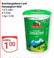 Berchtesgadener Land - Naturjoghurt Mild