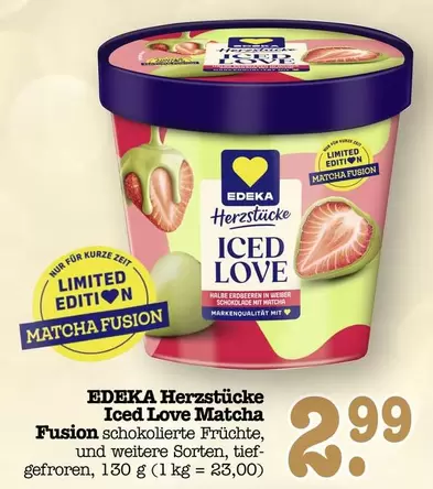 Fusion - Iced Love Matcha schokollierte Früchte