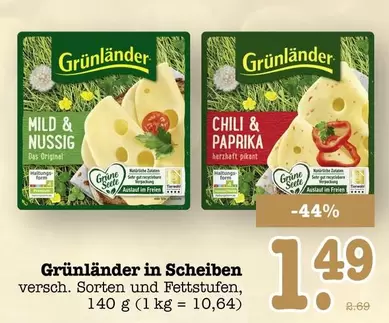 Grünländer in Scheiben
