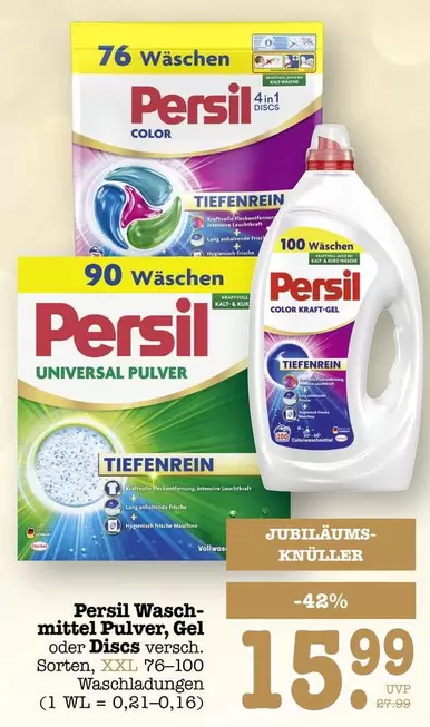 Waschmittel Pulver, Gel oder Discs