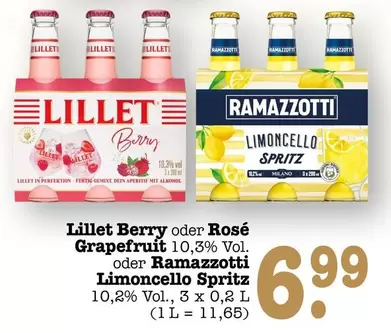 Ramazzotti - Lillet Berry oder Rosé Grapefruit oder Limoncello Spritz