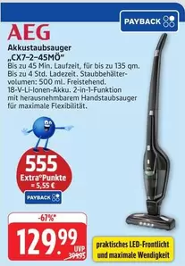 AEG - Akkustaubsauger "CX7-2-45MÖ"