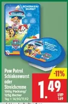 Paw Patrol - Schinkenwurst oder Streichcreme