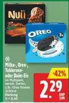 Oreo - Milka-, -, Toblerone- oder Daim-Eis