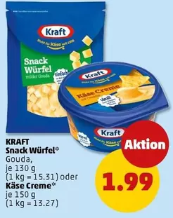 Kraft - Snack Würfel Gouda oder Käse Creme