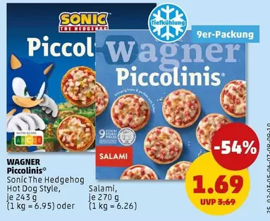 Piccolinis Sonic The Hedgehog Hot Dog Style